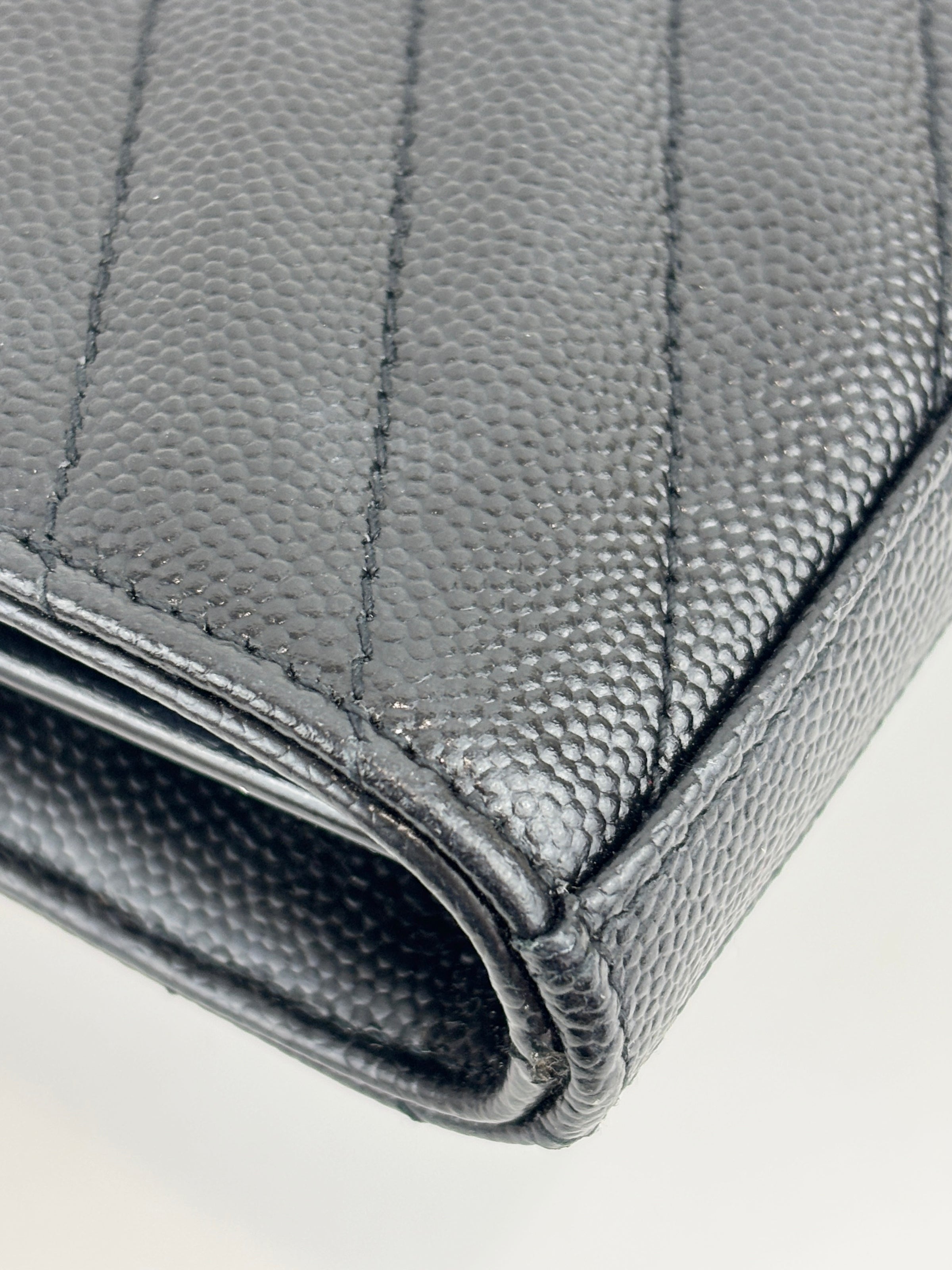 Classic Cassandre Grain De Poudre Leather WOC in Black GHW