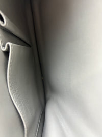 Grey Leather Medium Classic Box Shoulder Bag