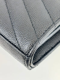 Classic Cassandre Grain De Poudre Leather WOC in Black GHW