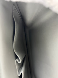 Grey Leather Medium Classic Box Shoulder Bag