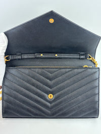 Classic Cassandre Grain De Poudre Leather WOC in Black GHW