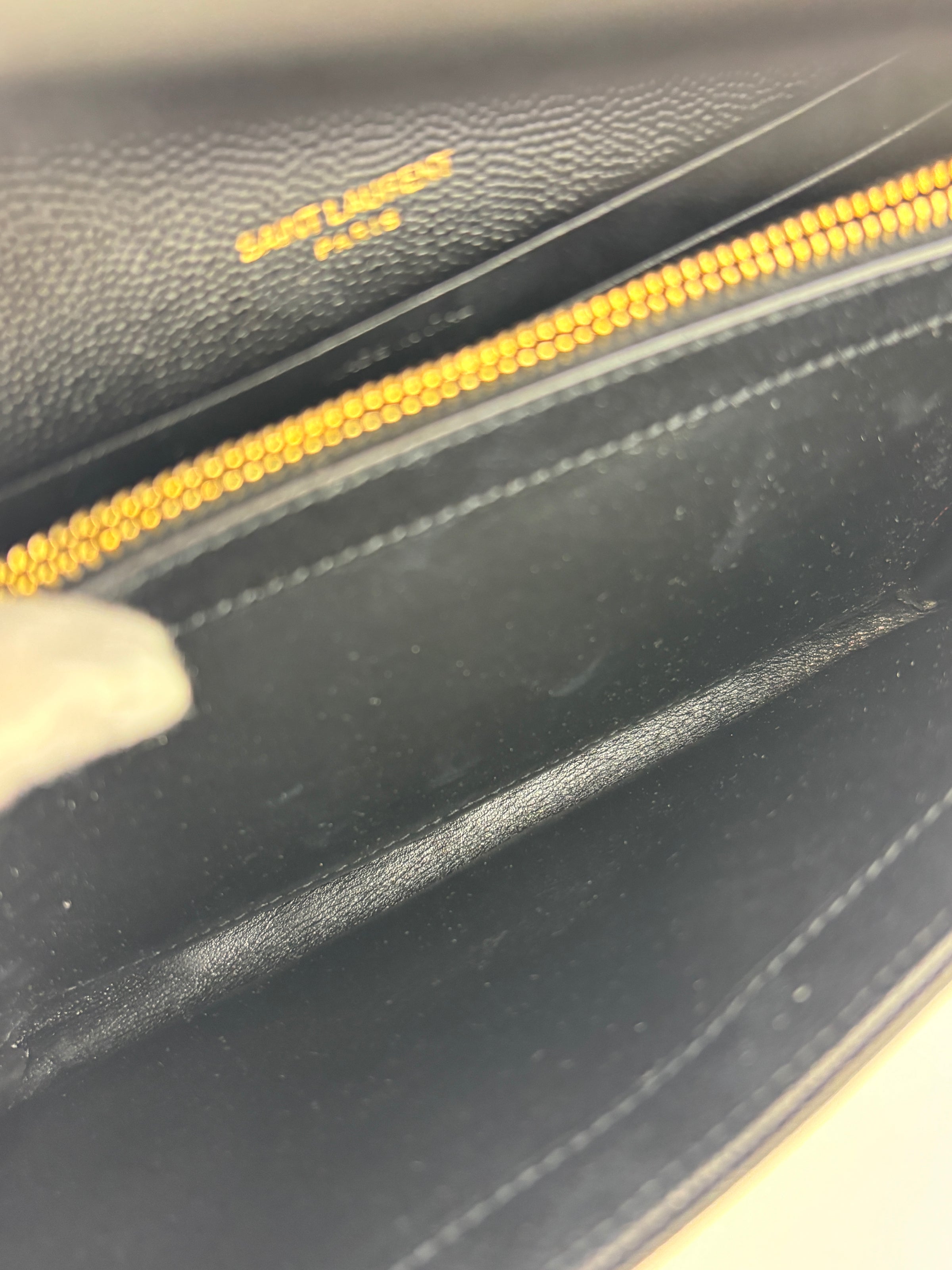 Classic Cassandre Grain De Poudre Leather WOC in Black GHW