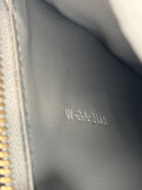 Grey Leather Medium Classic Box Shoulder Bag