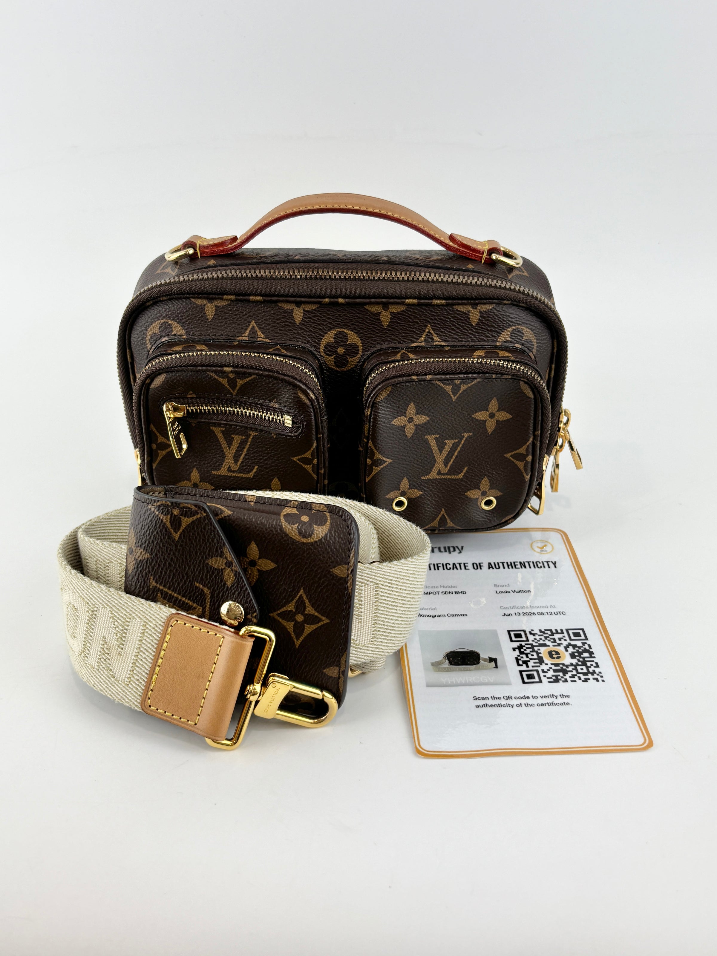 Utility Monogram Canvas Crossbody (RFID)