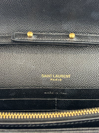Classic Cassandre Grain De Poudre Leather WOC in Black GHW