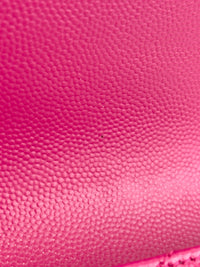 Monogram Envelope Wristlet Matelasse Chevron Leather in Fuchsia GHW