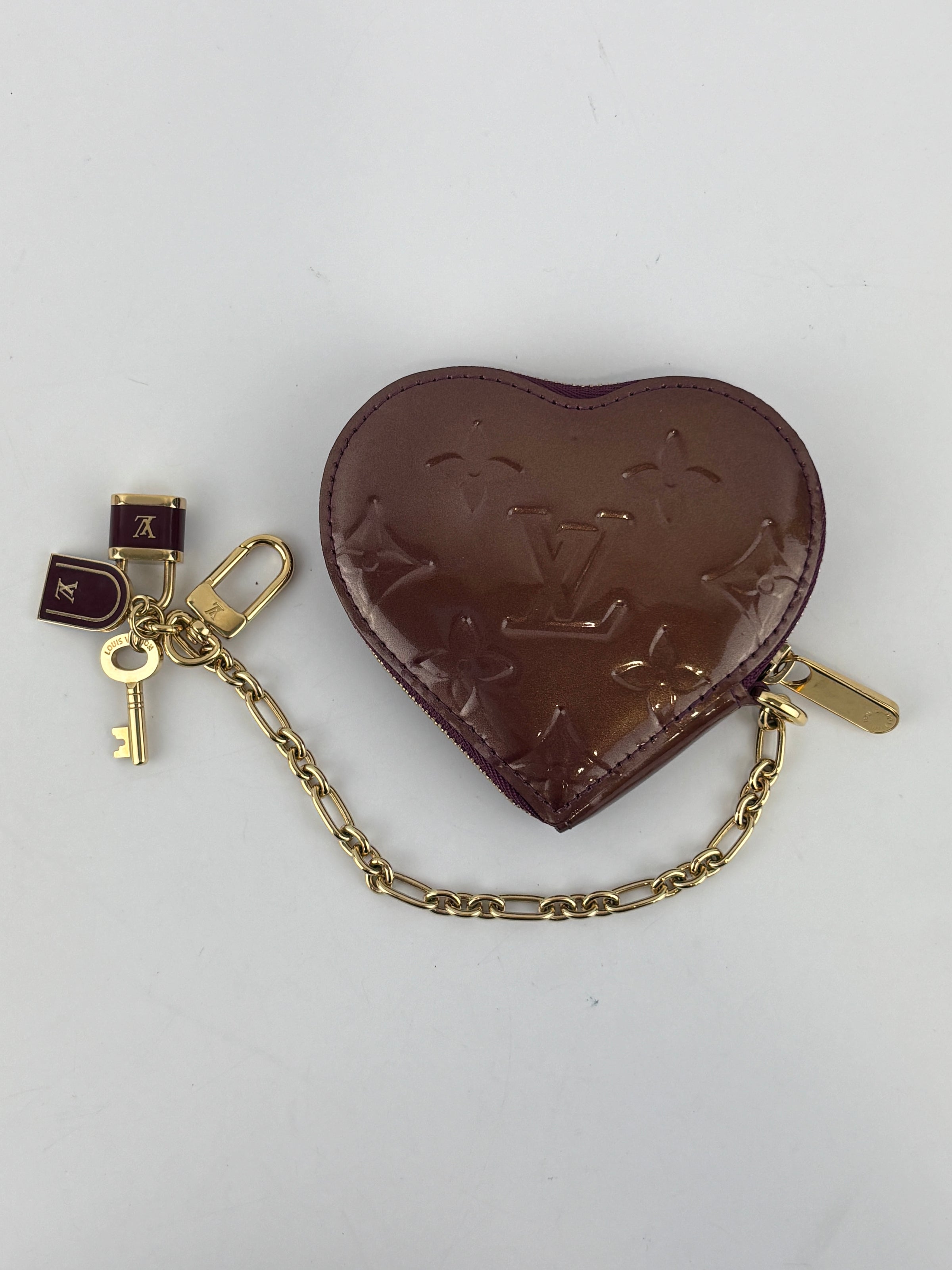 Heart Coin Purse Monogram Vernis