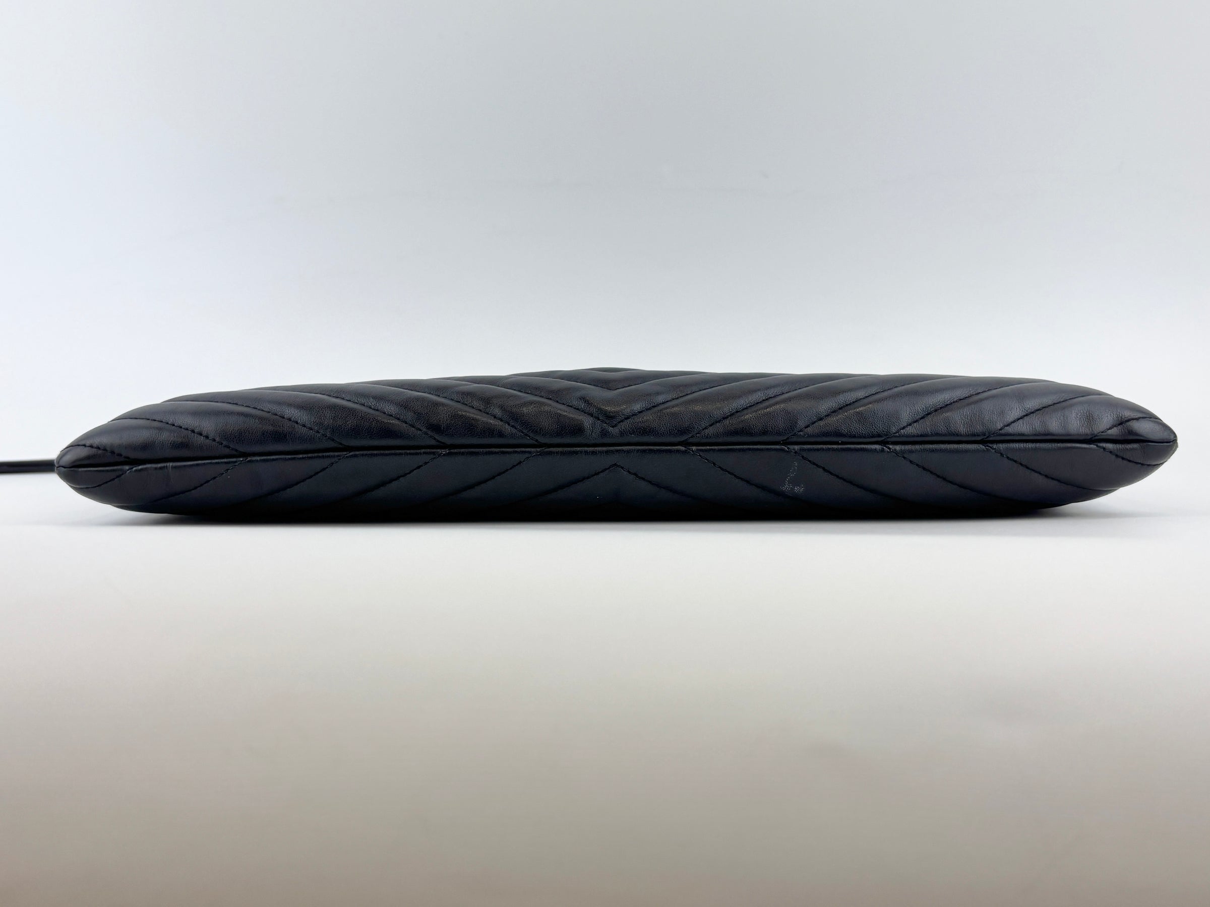 Calfskin Matelasse Chevron Monogram Large Document Holder