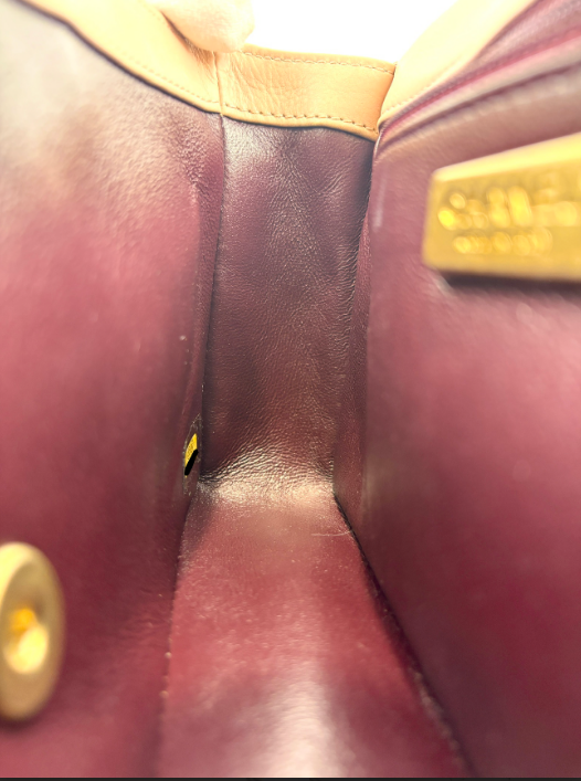 Beige Paris-Cosmopolite Rock the Corner Flap Bag Matte GHW