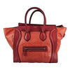 Red Python Mini Luggage Tote