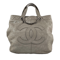 Grey Calfskin Trianon Tote with Chain RHW