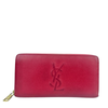 Otl Portefeuille Leather Zip Around Wallet in Fuschia