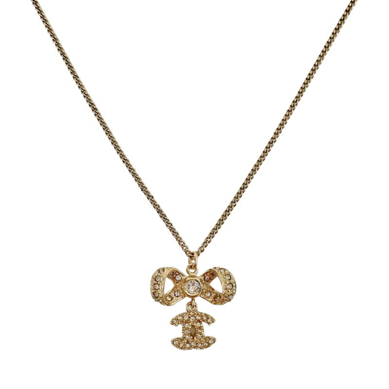 B15 Ribbon Pave Necklace