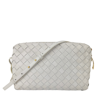 White Intrecciato Camera Bag