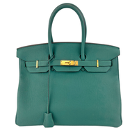 Birkin 35 Malachite Green Togo GHW