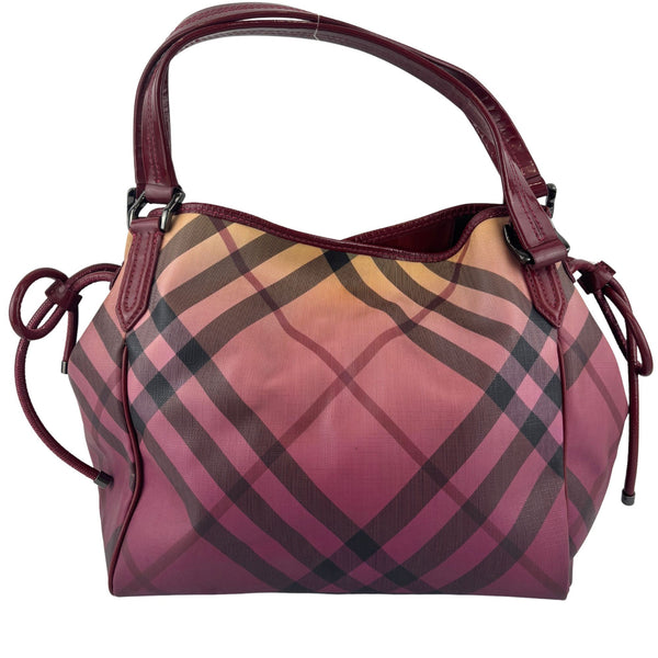 Raspberry Gradient Supernova Check Bilmore Tote Bag
