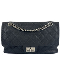 Black Quilted Matte Caviar Bijoux Chain 225 Reissue 2.55 Flap RHW