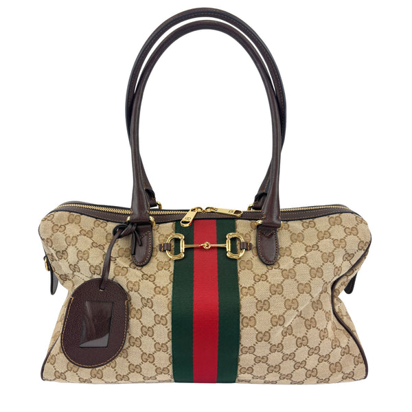 Borsetto Large Boston Bag GG Canvas