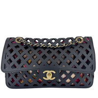 AS2376 See Through Flap Bag Black