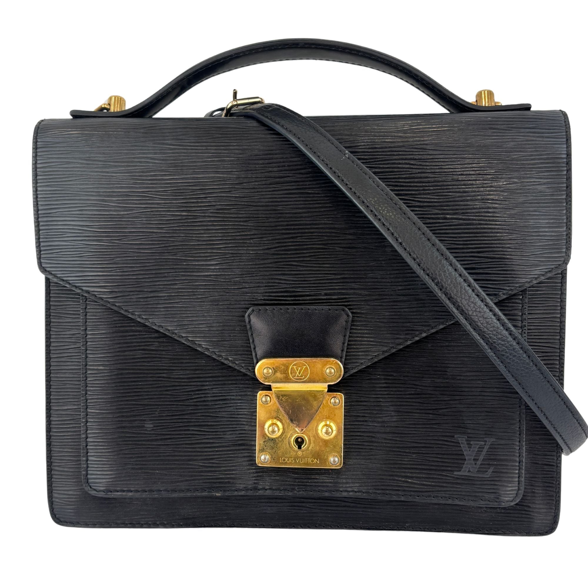Monceau Black Epi Leather