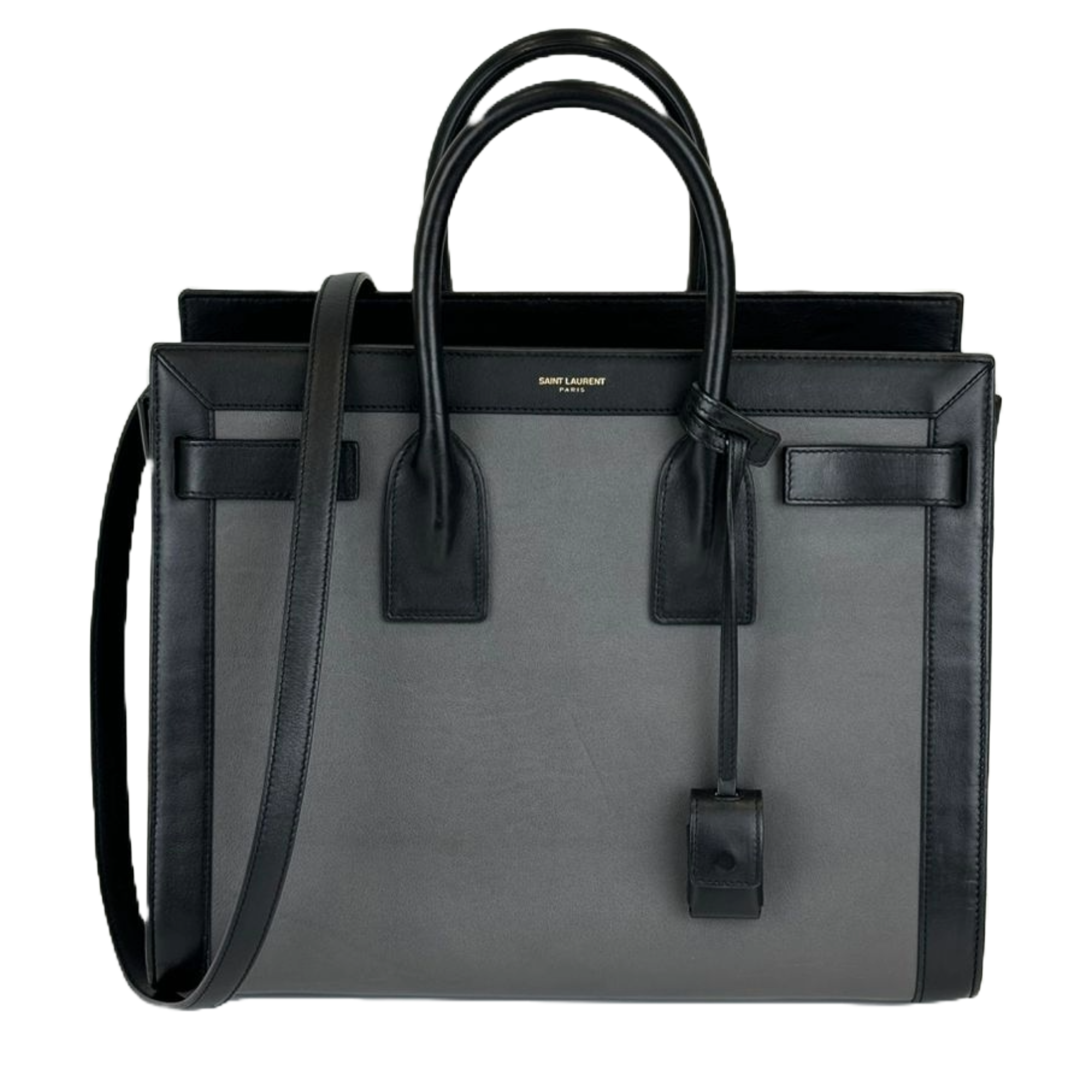 Small Classic Sac De Jour Bag Grey Black Glampot