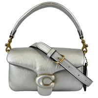 C7876 Pillow Tabby 18 Shoulder Bag in Metallic Silver