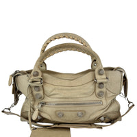 173084 Giant 21 Silver City Bag in Praline Lambskin