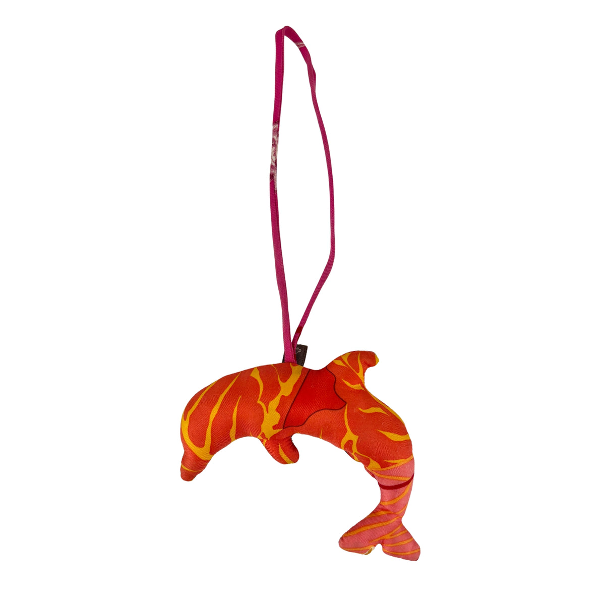 Petit H Dolphin Bag Charm in Multicolour Pink / Green / Orange