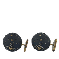 Metal Star Heart Mise En Dior Tribal Earrings Black Gold