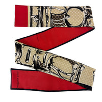Monogram Trunks Silk Bandeau Scarf