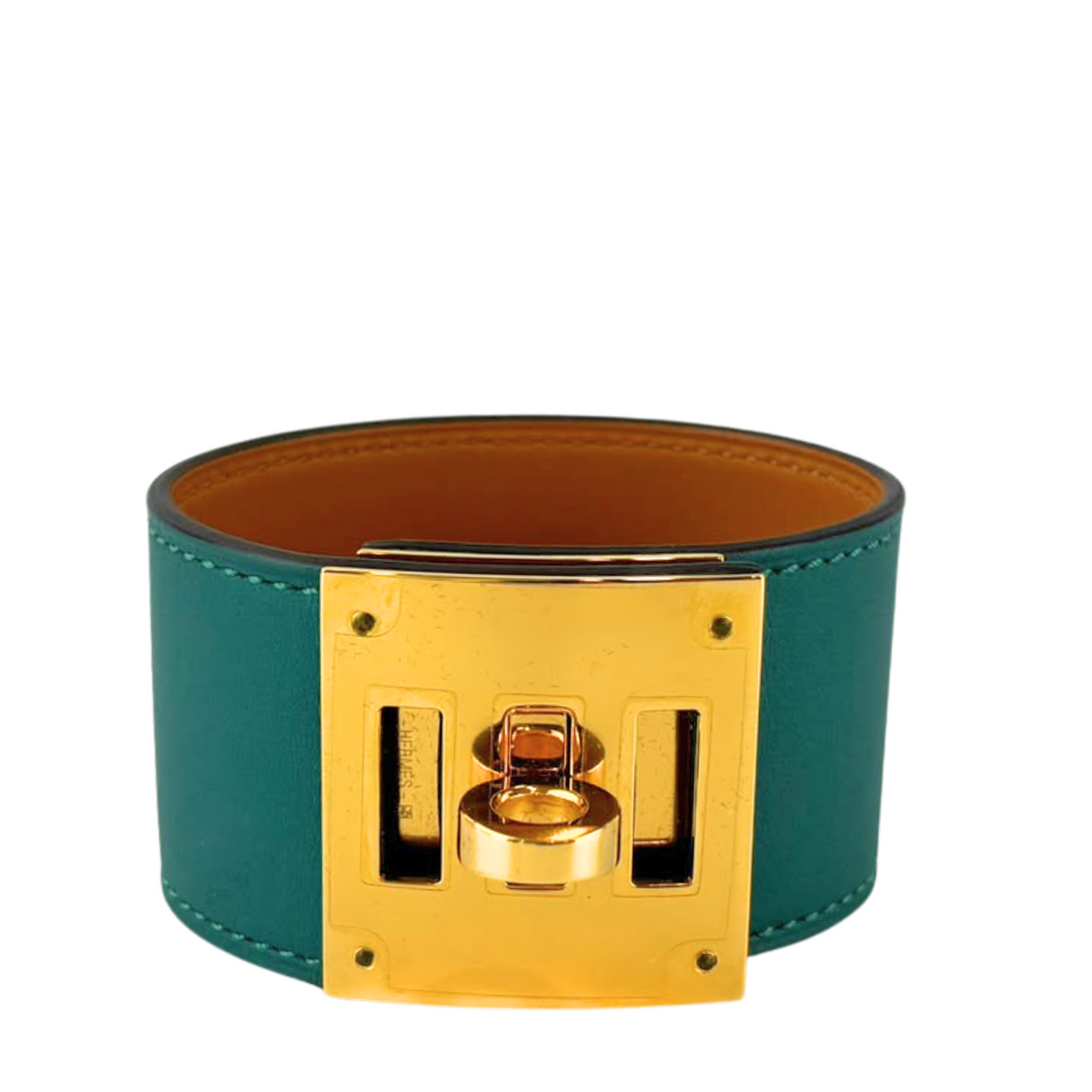 Kelly Dog Bracelet in Malachite GHW
