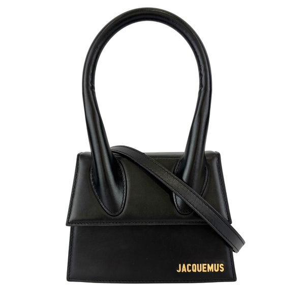 Le Chiquito Moyen Top Handle Bag in Black