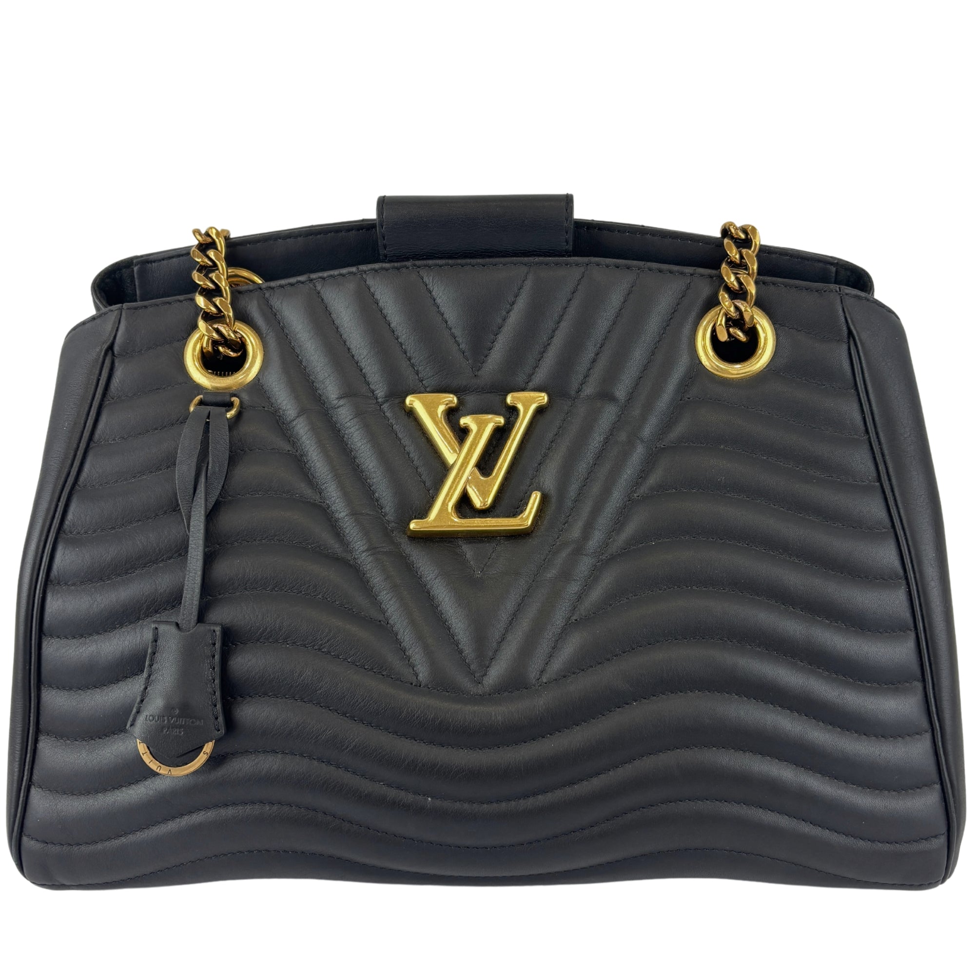 New Wave Chain Tote Black