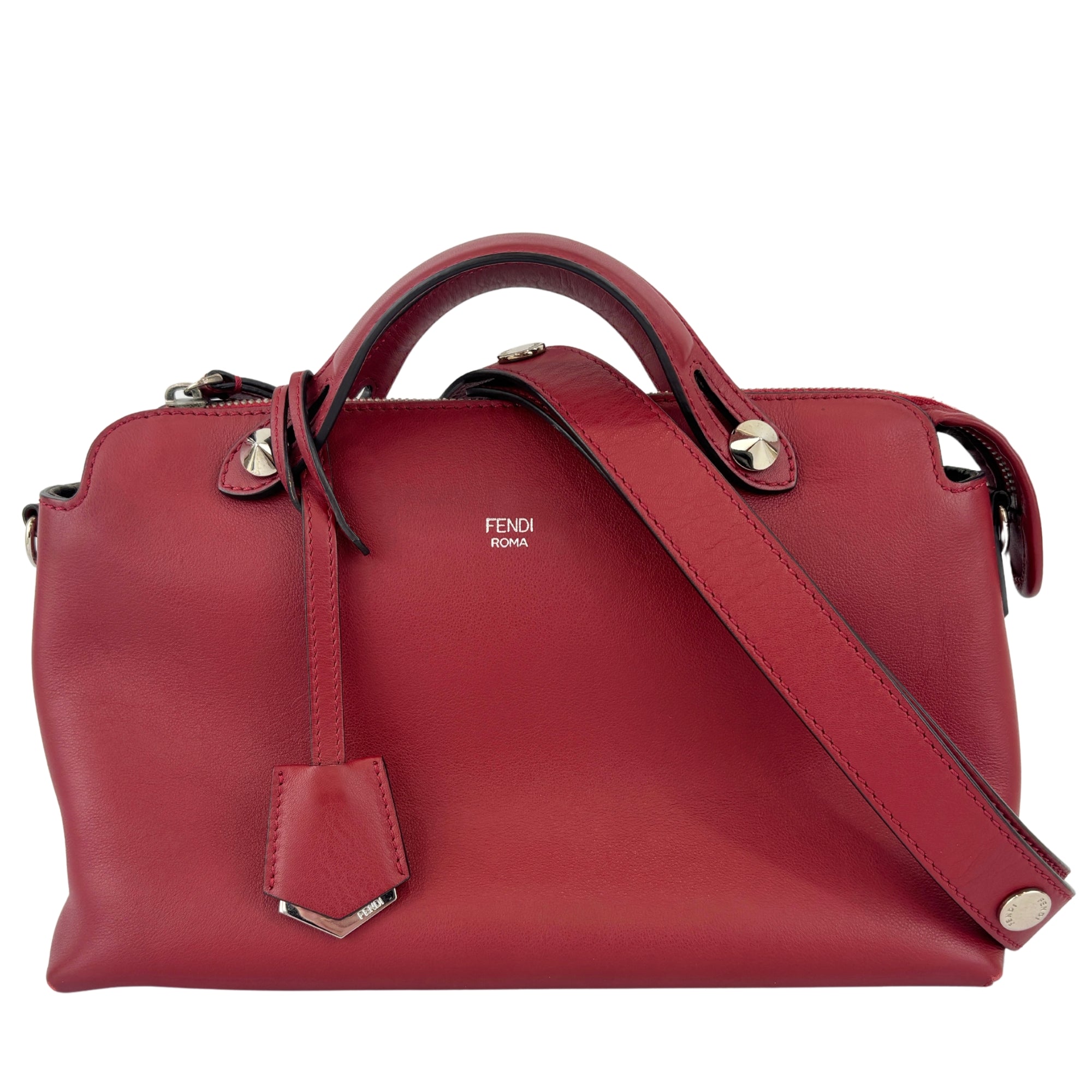 Medium By the Way Bag Red Calfskin