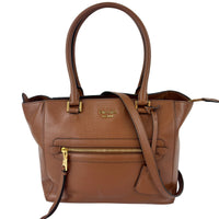 1BG227 Glace Calf Leather Tote Cognac