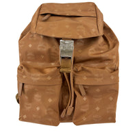Dieter Monogram Nylon Backpack Cognac