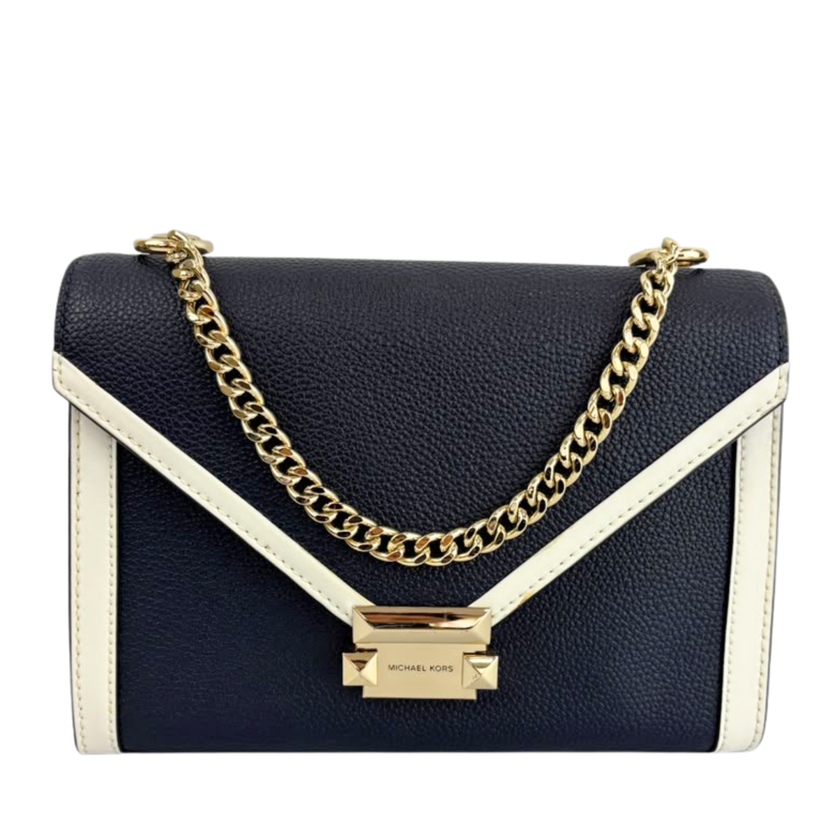 Whitney Large Leather Convertible Shoulder Bag GHW