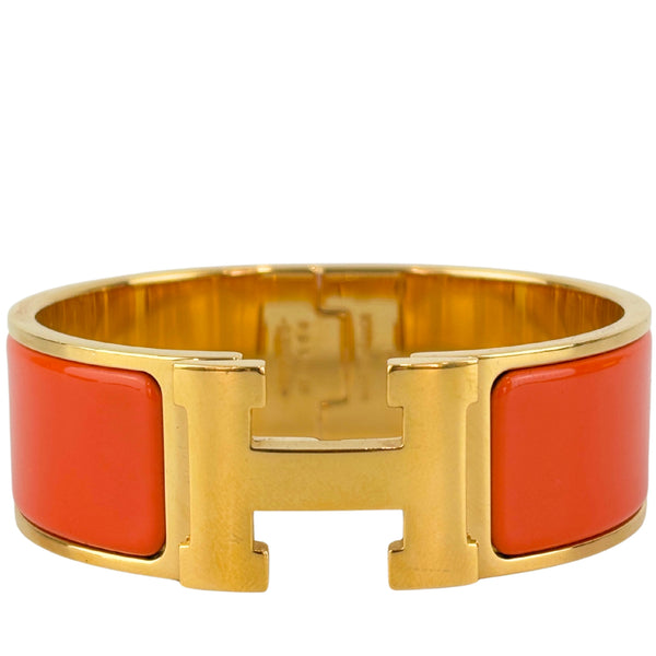 Clic Clac H Bracelet Orange Enamel GHW PM