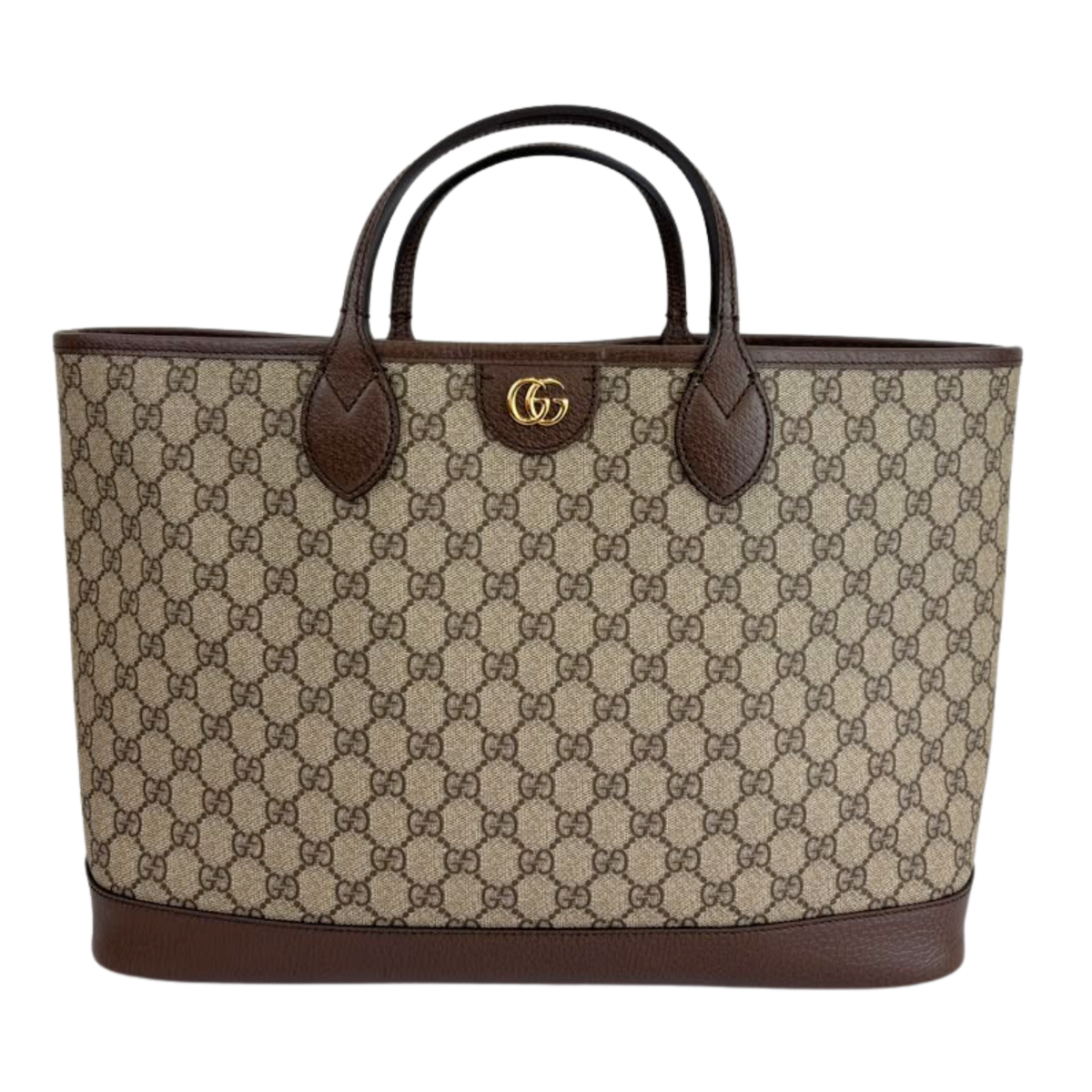Medium Ophidia GG Supreme Monogram Tote Beige Ebony