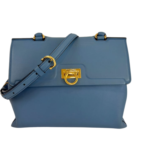 Trifolio Top Handle Bag in Blue