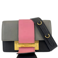 1BD068 Ribbon Bag in City Calf Marmo and Begonia