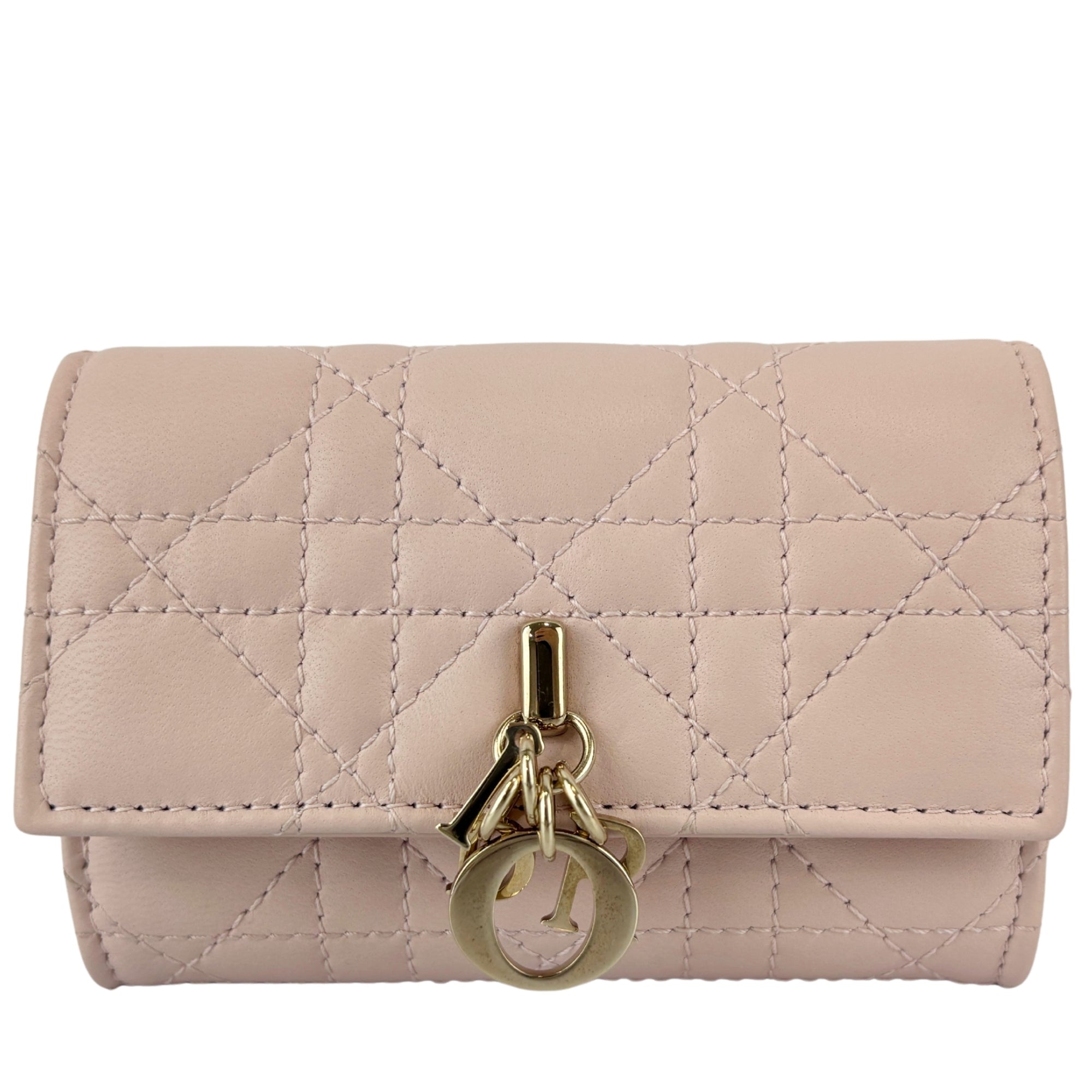 My Dior Glycine Wallet in Powder Pink Cannage Lambskin