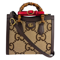 Jumbo GG Canvas Diana Small Tote