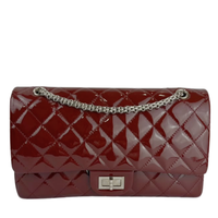 2.55 Reissue 227 Quilted Patent Leather in Burgundy SHW