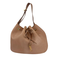Paris VII Leather Medium Hobo in Beige