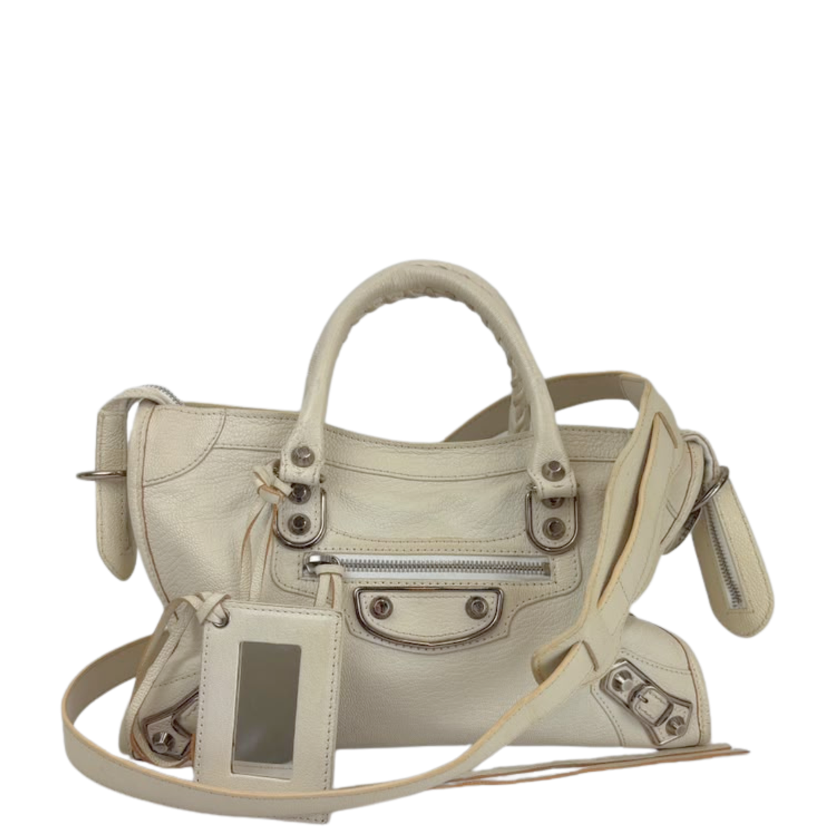 Metallic Edge City S Ivory Chevre SHW
