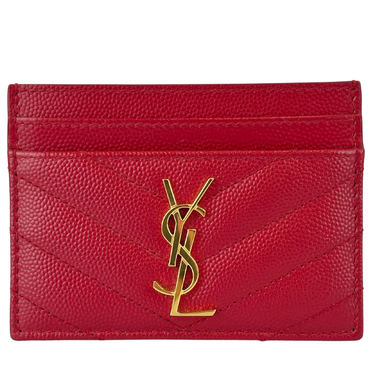 42391 Red Grain De Poudre Card Holder