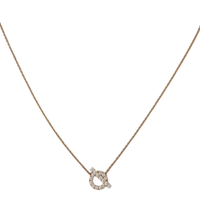 Finesse Pendant Necklace Rose Gold with Diamonds