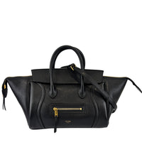 Little Luggage in Black Supple Shiny Lambskin