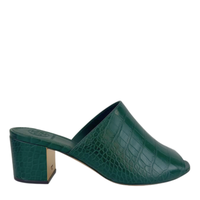 Martine 55mm Sandal Croc Embossed Pine Grove Size 6 US